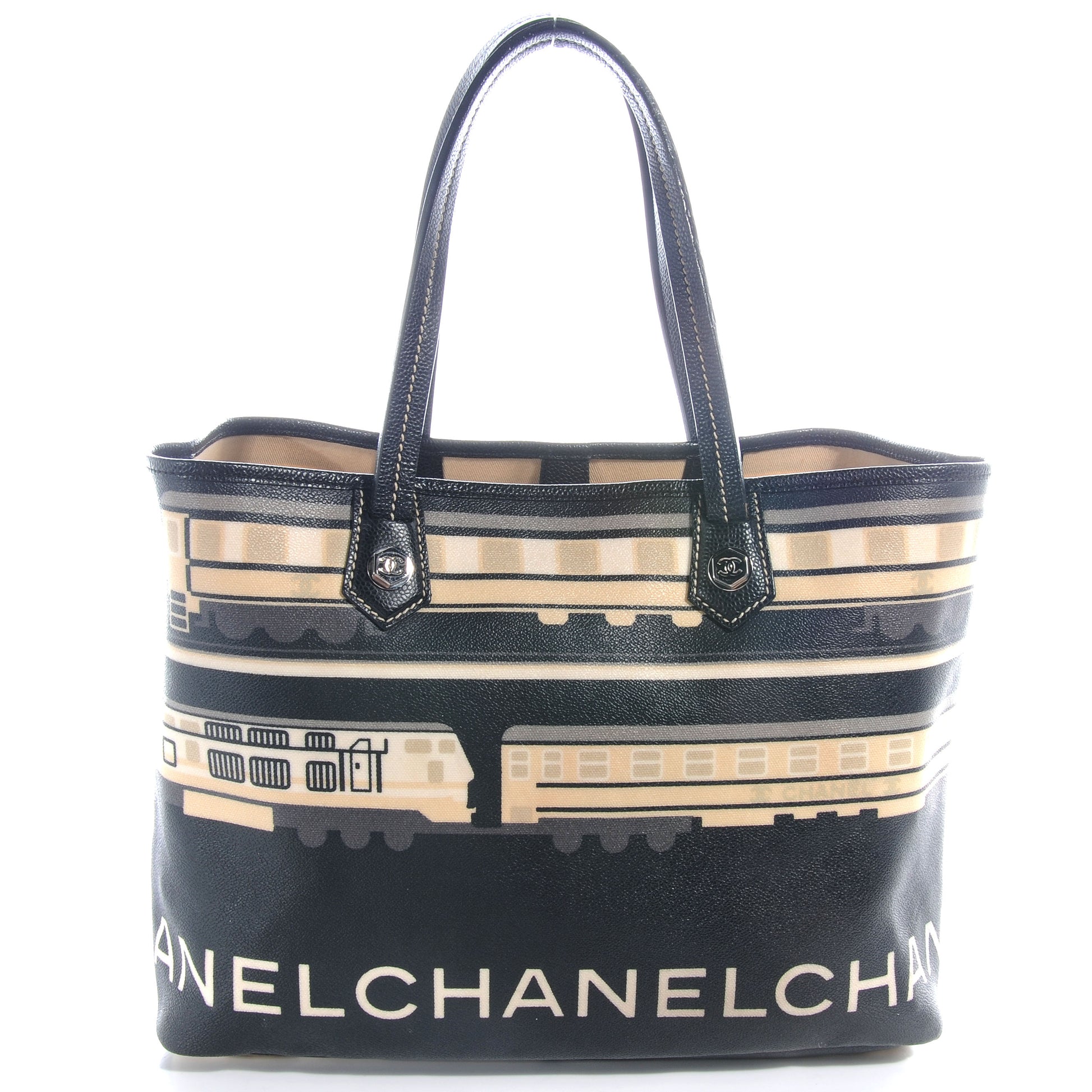 Chanel Coated Canvas Le Train Bag 1 of 7