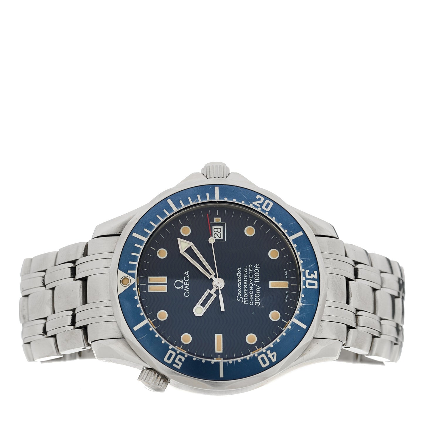 Stainless Steel 41mm Seamaster Diver 300M Co-Axial Automatic Watch Blue 2220.80.00