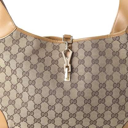 Gucci Monogram Jackie O Hobo Brown 10 of 10