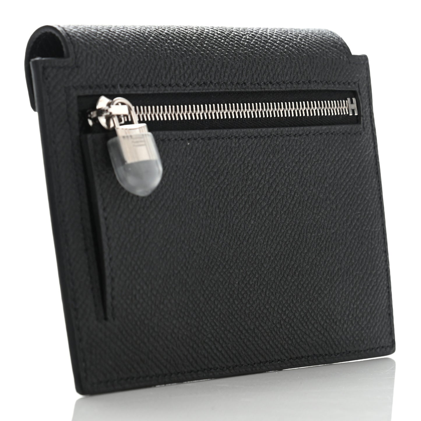 Epsom Kelly Pocket Compact Wallet Black
