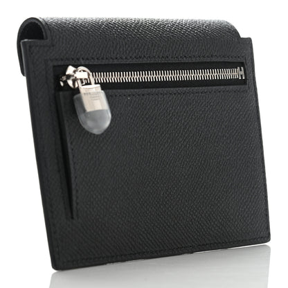 Hermes Epsom Kelly Pocket Compact Wallet Black 3 of 7