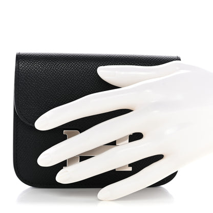 Hermes Epsom Constance Slim Wallet Black 2 of 9