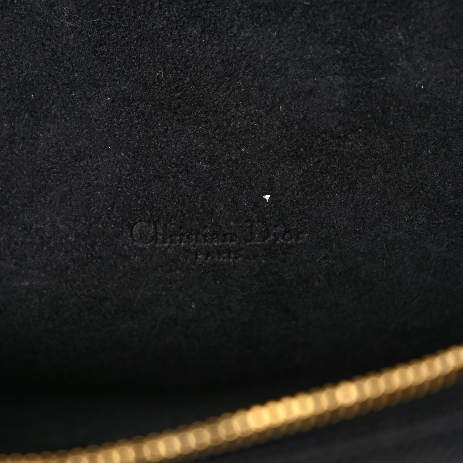 Christian Dior Grained Calfskin Caro Double Pouch Black 6 of 9