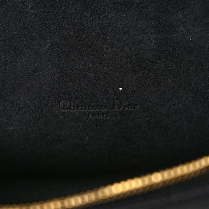 Christian Dior Grained Calfskin Caro Double Pouch Black 6 of 9