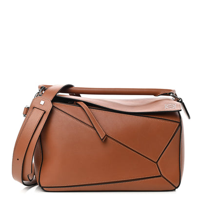 Loewe Calfskin Medium Puzzle Bag Tan 1 of 9