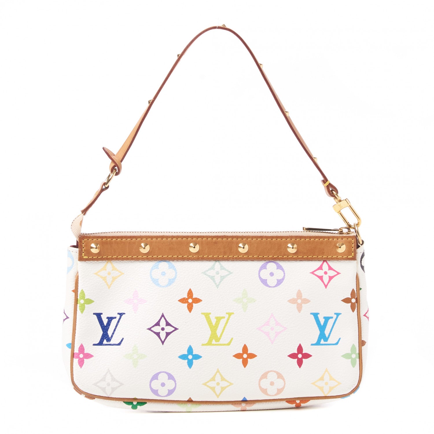 Louis Vuitton Monogram Multicolor Pochette Accessories White 1 of 7