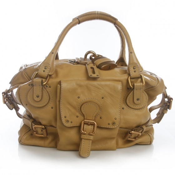 Chloe Leather Paddington Front Pocket Tote Maize Yellow 1 of 11
