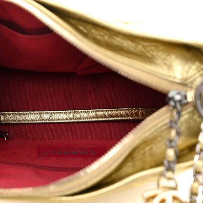 Chanel Metallic Aged Calfskin Quilted Small Gabrielle Hobo Gold 5 of 15