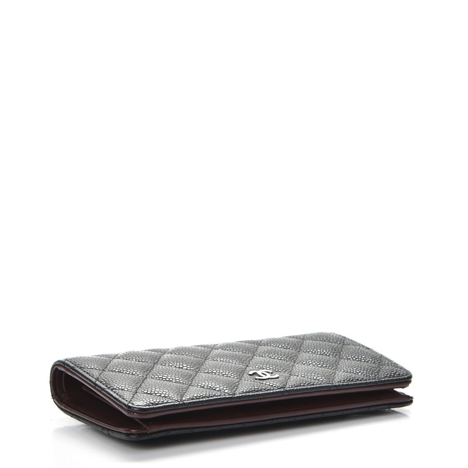 Chanel Caviar Quilted Yen Wallet Black 4 of 10