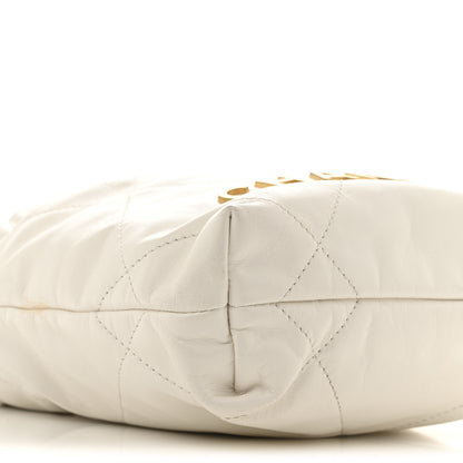 Chanel Shiny Calfskin Quilted Mini Chanel 22 White 9 of 11