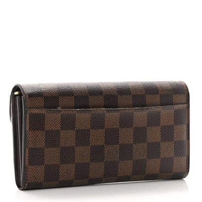 Louis Vuitton Damier Ebene Sarah Wallet NM 3 of 12
