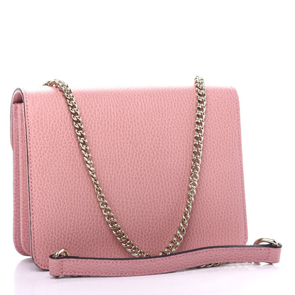 Gucci Dollar Calfskin Small Interlocking G Shoulder Bag Soft Pink 3 of 10