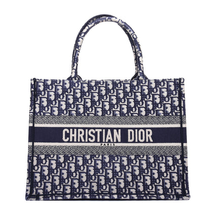 Christian Dior Oblique Medium Book Tote Blue Multicolor 1 of 9