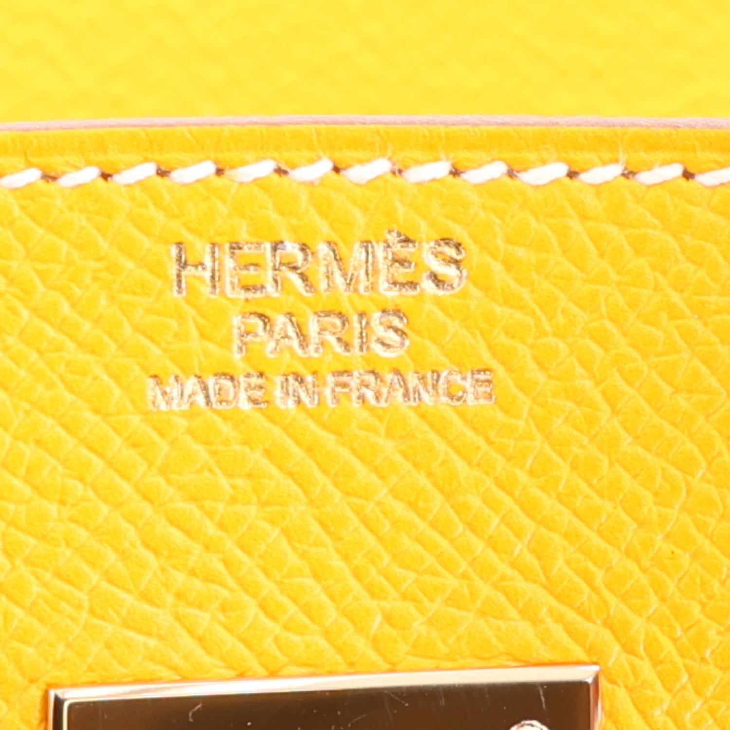 Hermes Epsom Candy Birkin 30 Jaune D'Or Feu 5 of 9