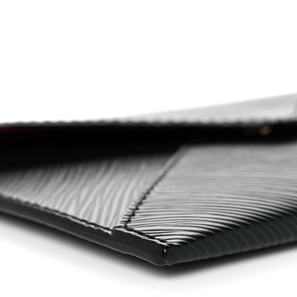 Louis Vuitton Epi Envelope Pouch Black 7 of 9