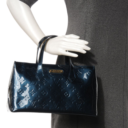 Louis Vuitton Vernis Wilshire PM Blue Nuit 2 of 7