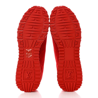 Louis Vuitton Calfskin Damier Mens Run Away Sneakers 10 Red 5 of 8