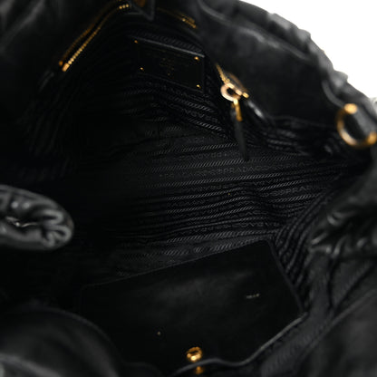 Prada Tessuto Nylon Gaufre Shopping Satchel Black 5 of 10