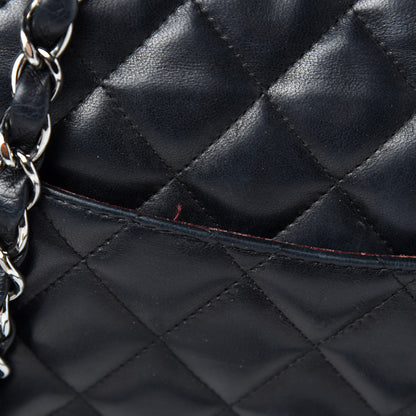 Chanel Lambskin Quilted Jumbo Single Flap Black 10 of 17
