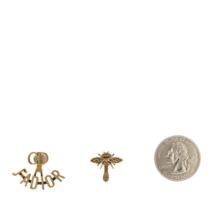 Christian Dior Metal J'Adior Earrings Aged Gold 2 of 5