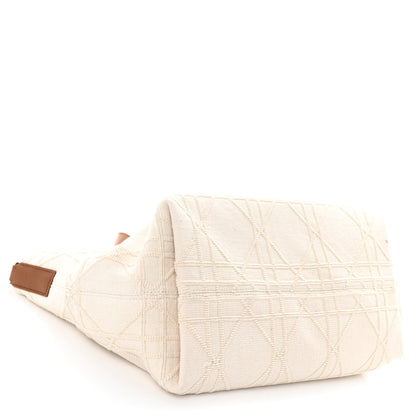 Christian Dior Cotton Pibiones Woven Macrocannage Medium Toujours Beige 4 of 9