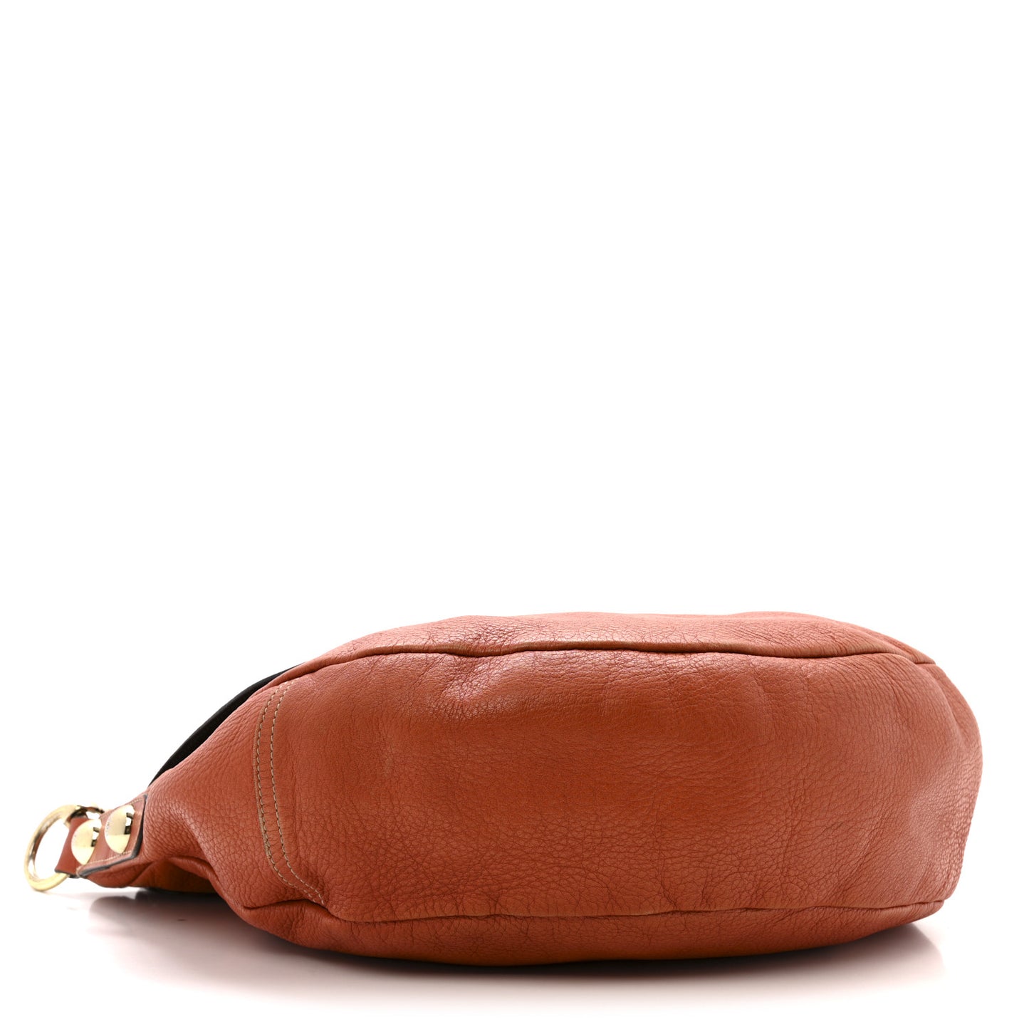 Soft Spongy Calfskin Daria Satchel Burnt Orange