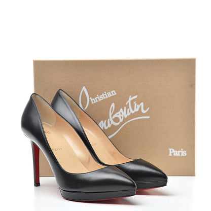 Christian Louboutin Shiny Nappa Pigalle Plato 100 Pumps 39.5 Black 11 of 11