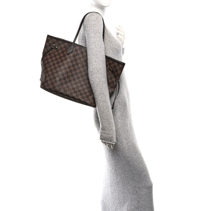 Louis Vuitton Damier Ebene Neo Neverfull MM Rose Ballerine 2 of 10