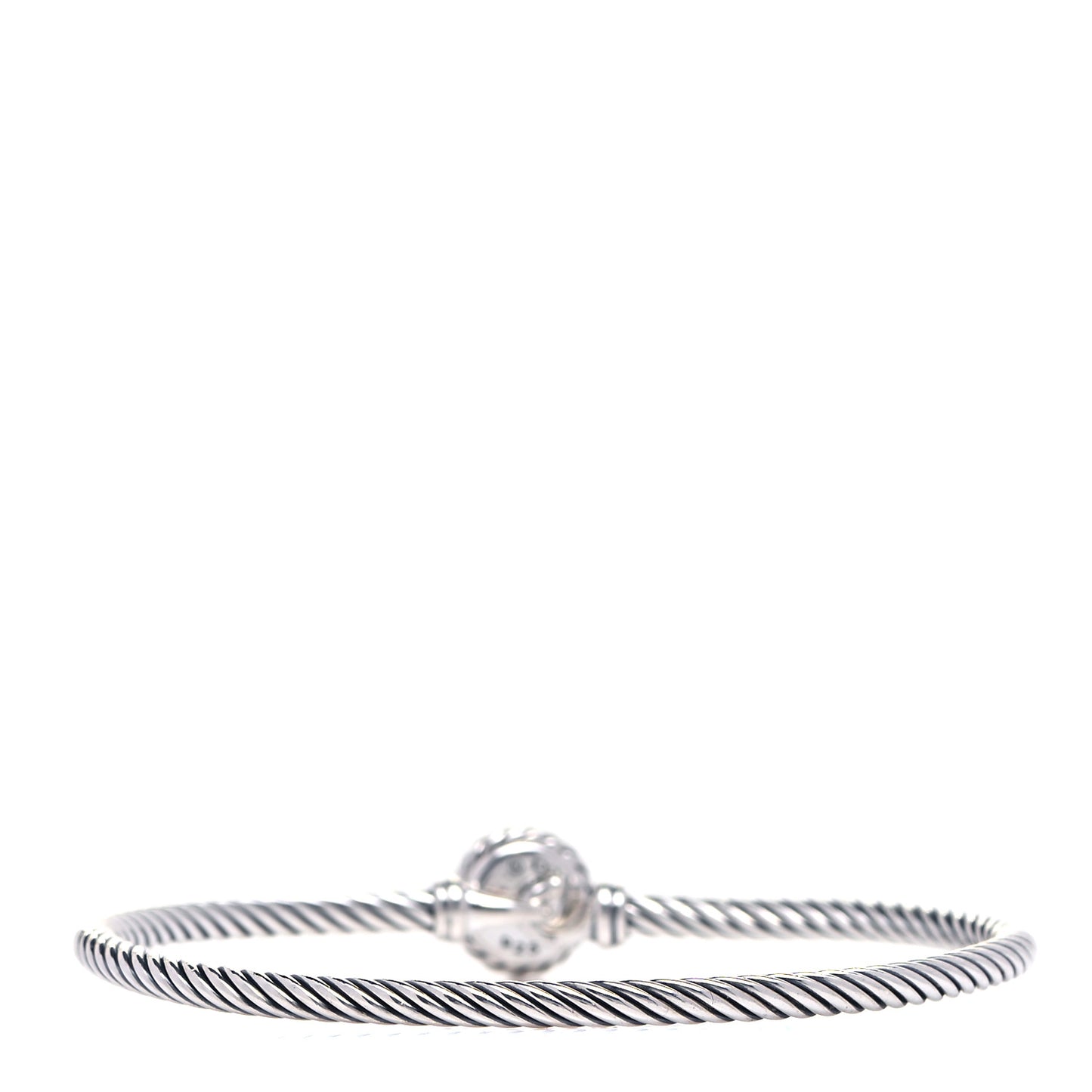 Sterling Silver Black Orchid 3mm Chatelaine Bracelet