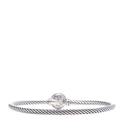 David Yurman Sterling Silver Black Orchid 3mm Chatelaine Bracelet 3 of 5