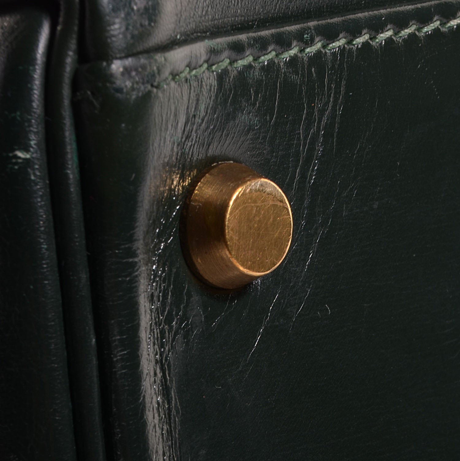 Hermes Box Kelly Retourne 35 Vert Fonce 18 of 20