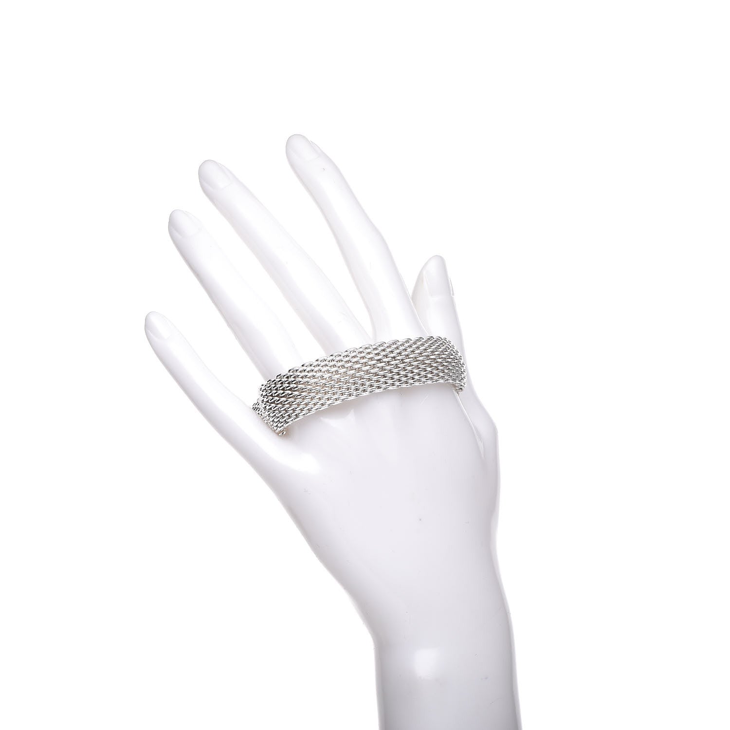 Tiffany Sterling Silver Somerset Mesh Bracelet 2 of 4