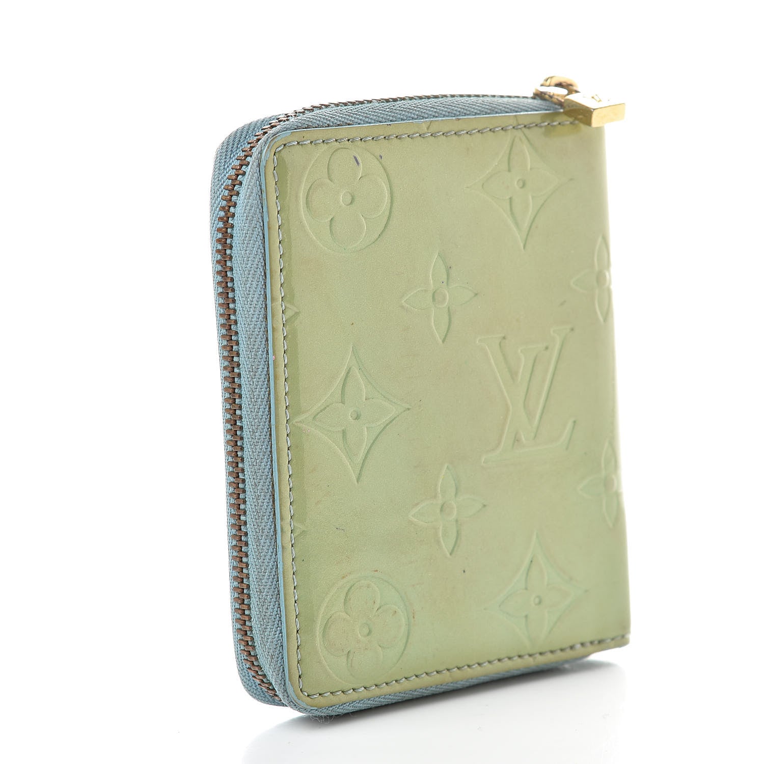 Louis Vuitton Vernis Zippy Coin Purse Baby Blue 3 of 13