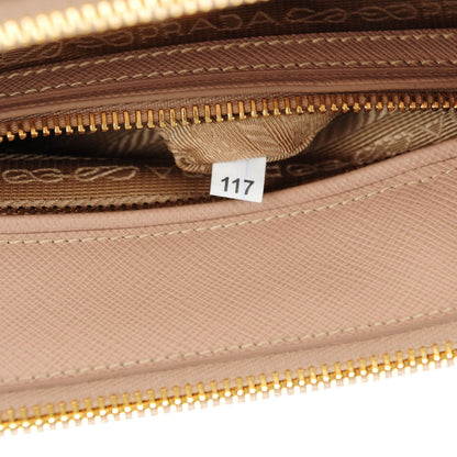 Prada Saffiano Small Galleria Double Zip Tote Cammeo 10 of 13