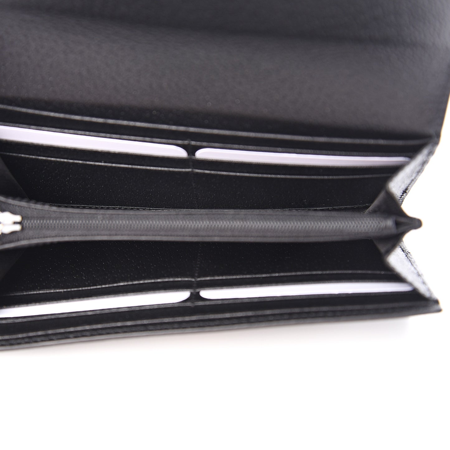 Calfskin Web Ophidia Continental Wallet Black