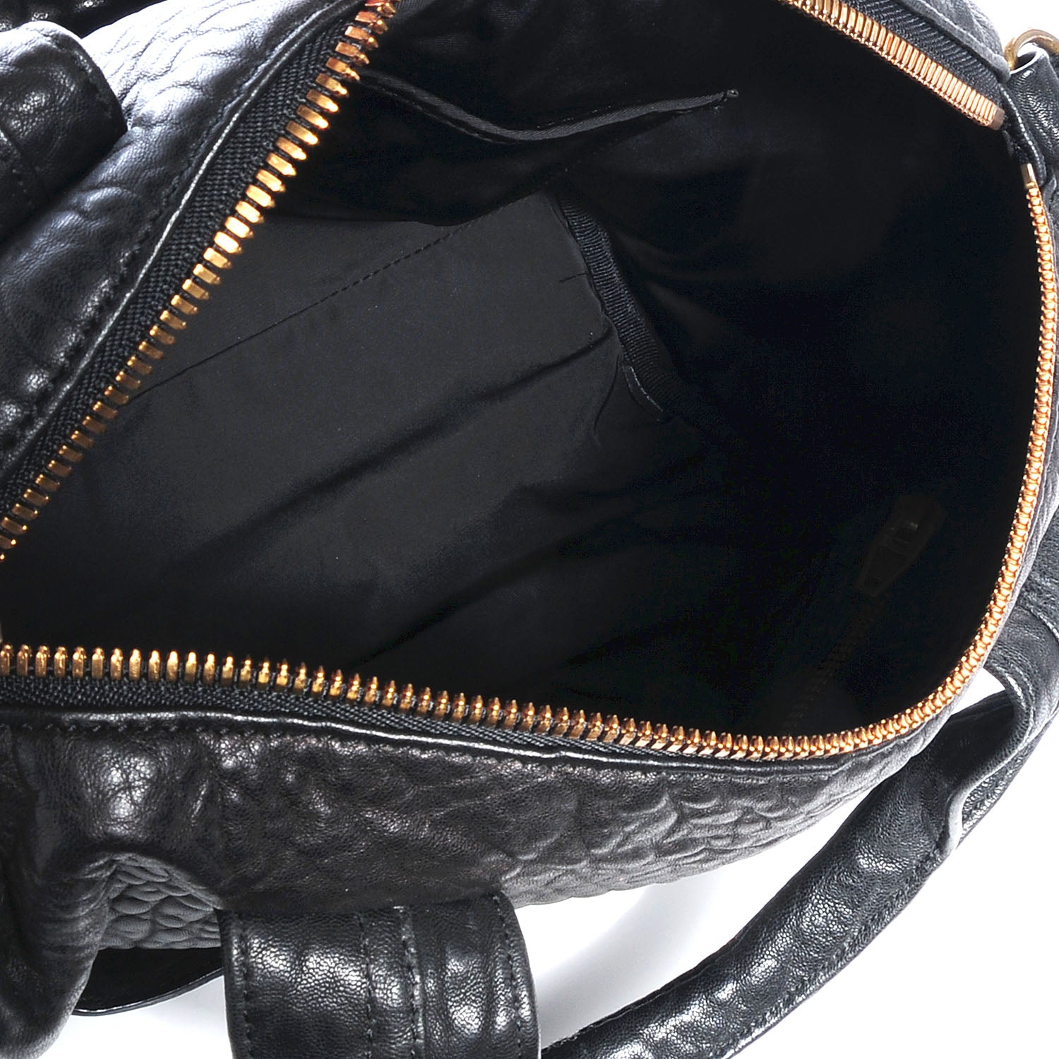 Alexander Wang Pebbled Lambskin Rocco Black Antique Brass Hardware 5 of 8