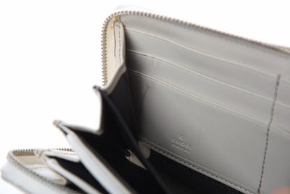 Gucci Monogram Large Twins Zip Around Wallet Beige Ebony White 26 of 27