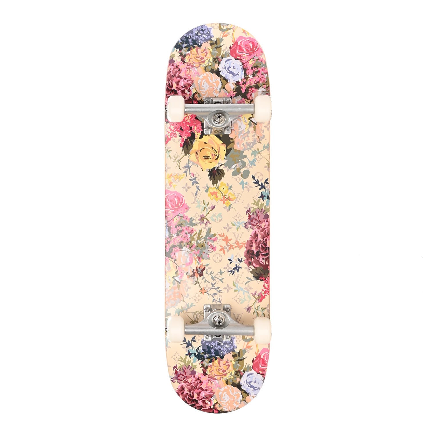 Louis Vuitton Monogram Flower Maple Wood Skateboard Pink 2 of 5