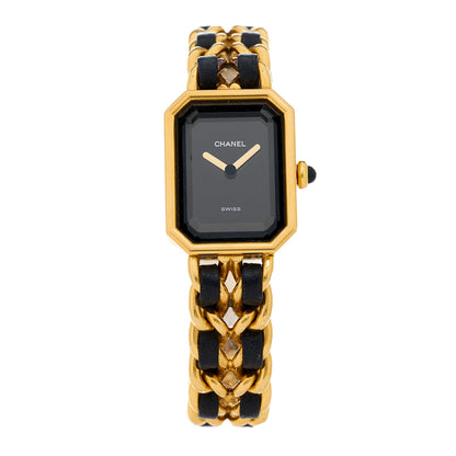 Chanel Stainless Steel Lambskin 20mm Chain Premiere Quartz Watch Gold M 1 of 4