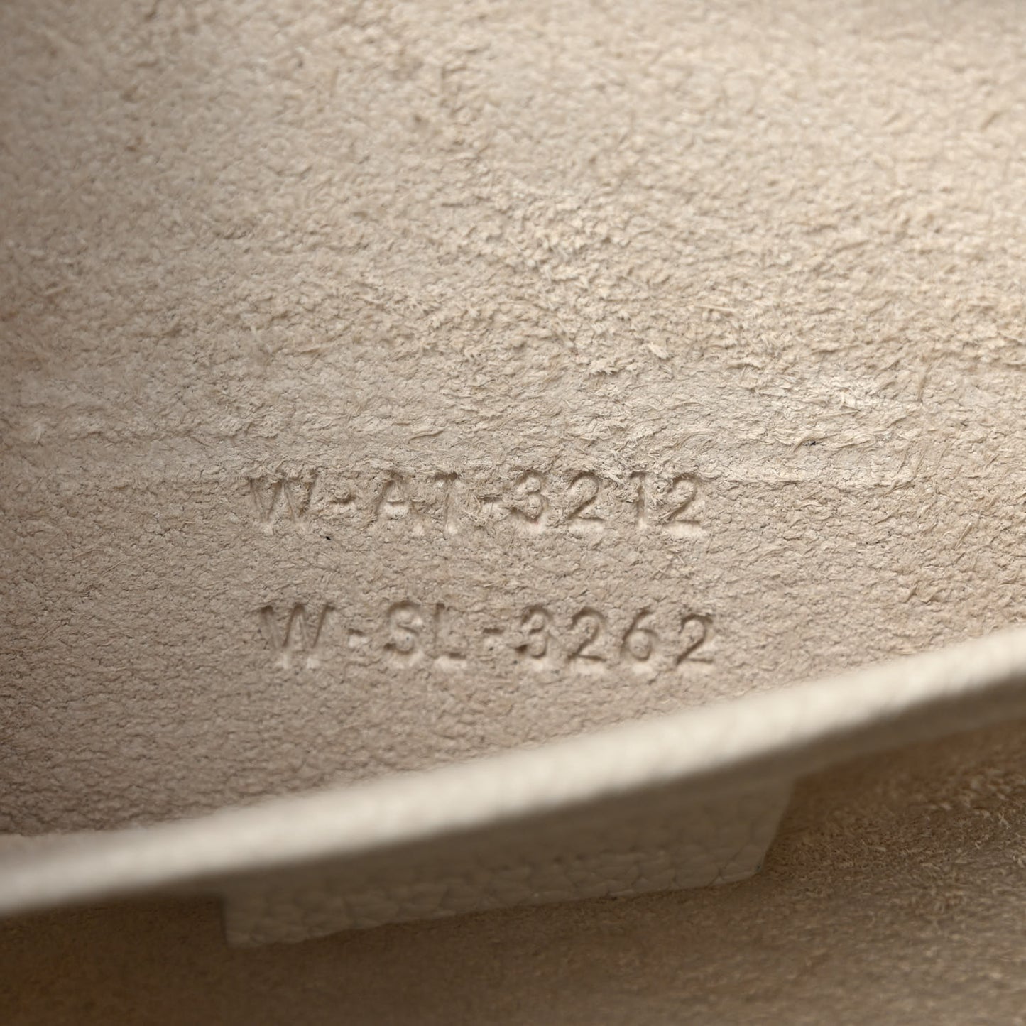 Drummed Calfskin Nano Luggage Chalk