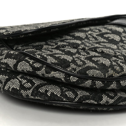 Christian Dior Monogram Saddle Bag Black 8 of 11