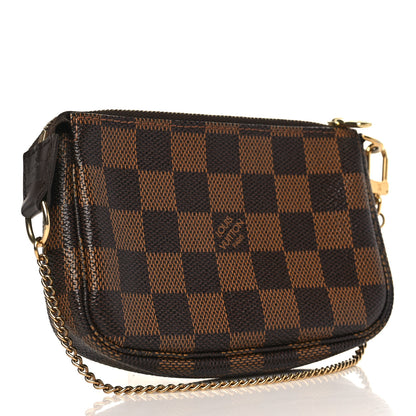 Louis Vuitton Damier Ebene Complice Trunks and Bags Mini Pochette Accessories Red 3 of 8