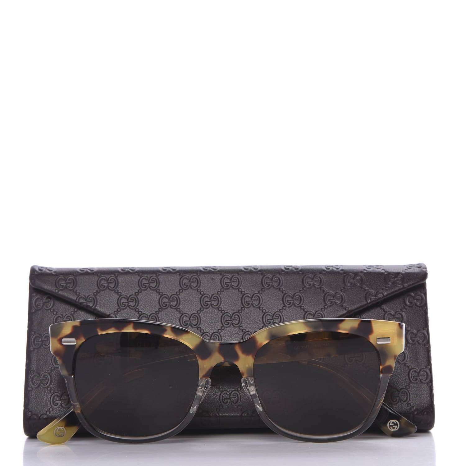 Gucci Half Frame G3744 Sunglasses Tortoise 7 of 7