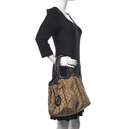 Gucci Monogram Medium Sukey Tote Dark Brown 2 of 14