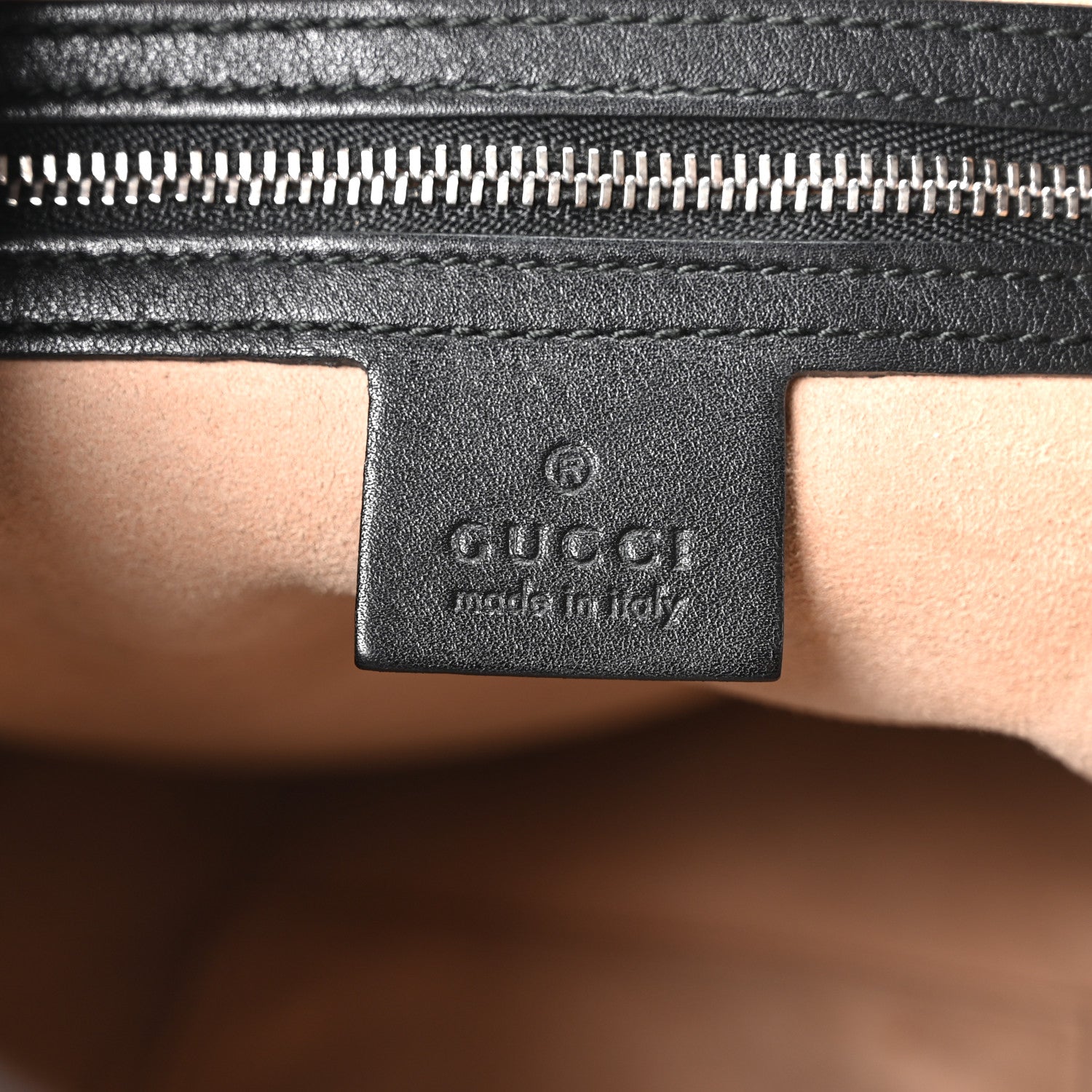 Gucci Calfskin Web Stripe Medium Dionysus Hobo Black 6 of 10