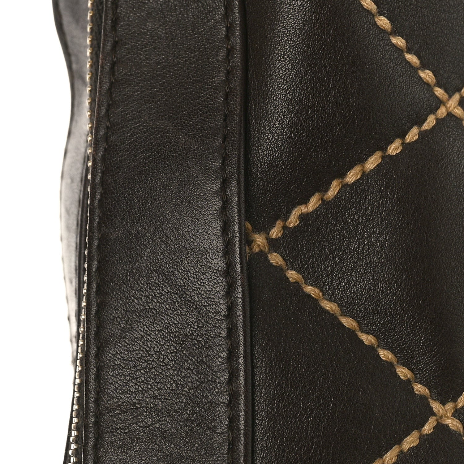 Chanel Calfskin Wild Stitch Hobo Brown 10 of 10