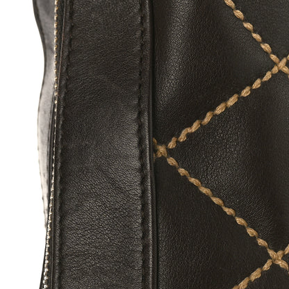 Chanel Calfskin Wild Stitch Hobo Brown 10 of 10