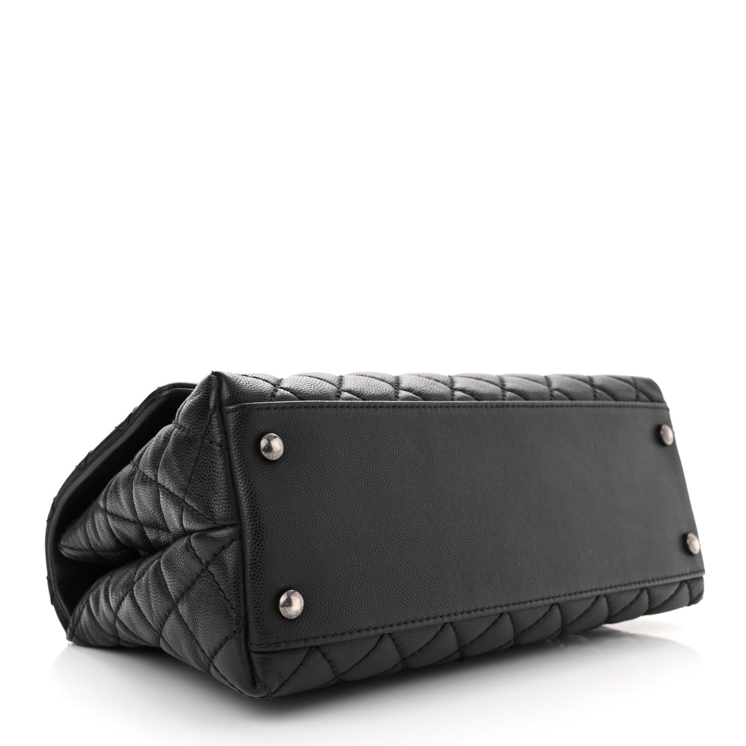 Chanel Caviar Quilted Small Coco Handle Flap Black 4 of 10