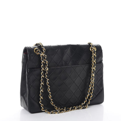 Chanel Lambskin Quilted Medium Single Flap Black 4 of 15