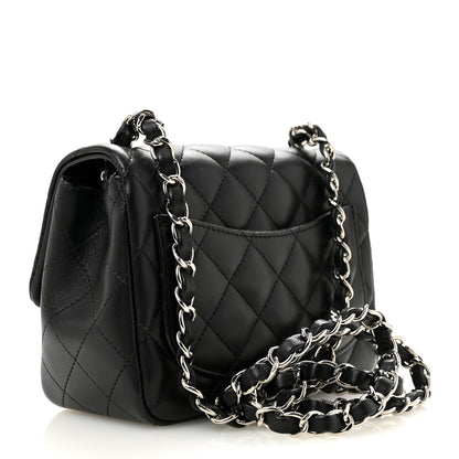 Chanel Lambskin Quilted Mini Square Flap Black 3 of 13